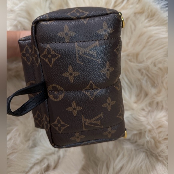 Louis Vuitton Monogram Mini Backpack in Dark Brown with Gold Hardware - Picture 7 of 17